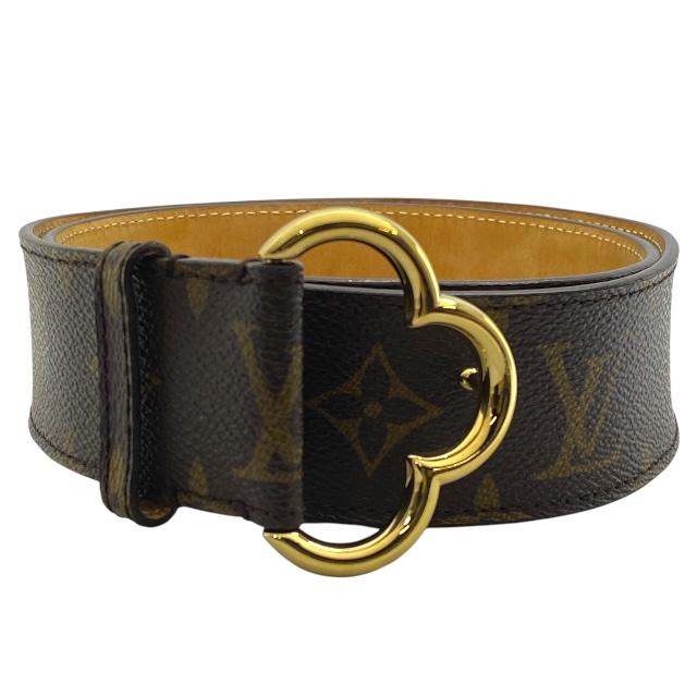 美品　Louis Vuitton モノグラムレザーベルト Louis Vuitton モノグラムレザーベルト
