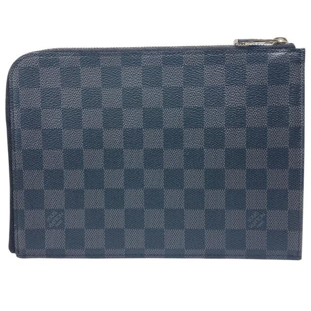 【在庫限り×即納 最大1万円OFF】【美品】ルイヴィトン N63278 ポシェットジュールPM ミニクラッチバッグ クラッチポシェット ダミエ・グラフィット キャンバス ブラック