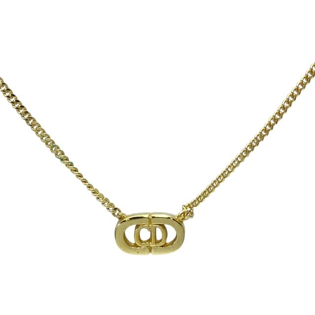 ディオールChristianDiorCDダイヤモンドプレートネックレスN2720 Christian Dior ディオール CDダイヤモンド プレート ネックレス