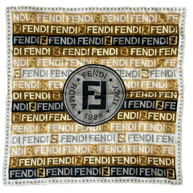 楽天市場】フェンディ タオル ビーチタオル FFロゴ ネイビー