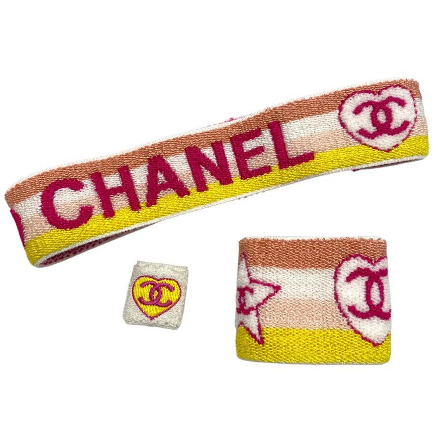 CHANELシャネル　ヘアバンドリストバンド 楽天市場】【未使用品】CHANEL シャネル ココマーク ヘアバンド