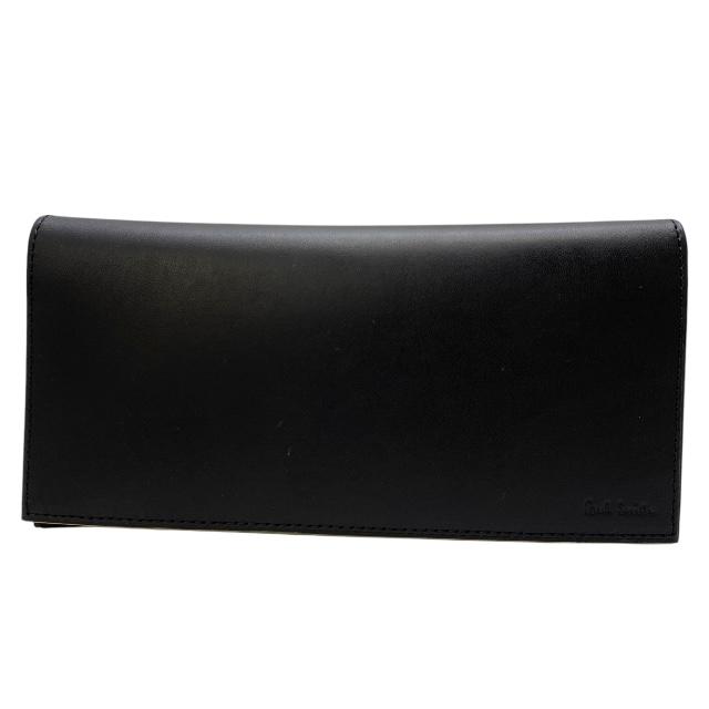 【新品未使用】ポールスミス 長財布 ラウンドジップ マルチストライプ レザー 黒 美品 ポールスミス 長財布 ラウンドジップ マルチストライプ