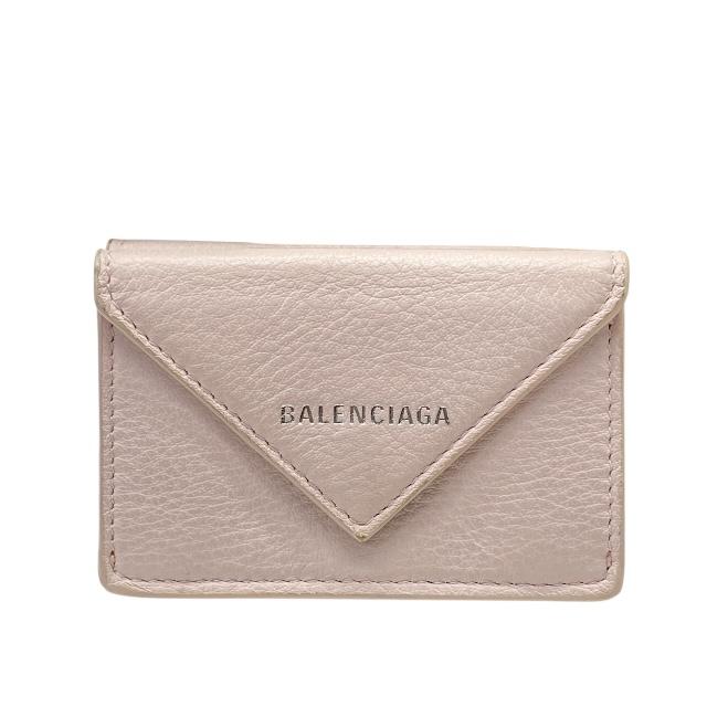 バレンシアガ 3つ折財布 ベージュ ペーパーミニウォレット コンパクトウォレット BALENCIAGA バレンシアガ 財布 三つ折り 391446 DLQ0N 2730