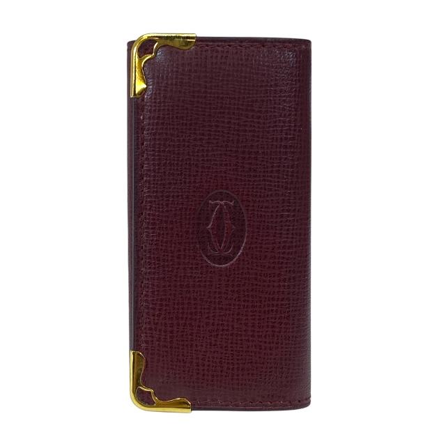 楽天市場】カルティエ 4連キーケース マストライン カーフ ボルドー