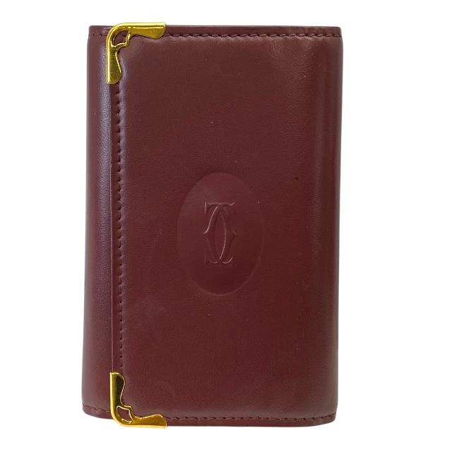 楽天市場】カルティエ 4連キーケース マストライン カーフ ボルドー