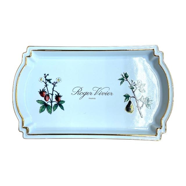 ROGER VIVIER ロジェヴィヴィエ アクセサリートレー 非売品 陶器トレー インテリア 小物入れ ロゴ マルチカラー