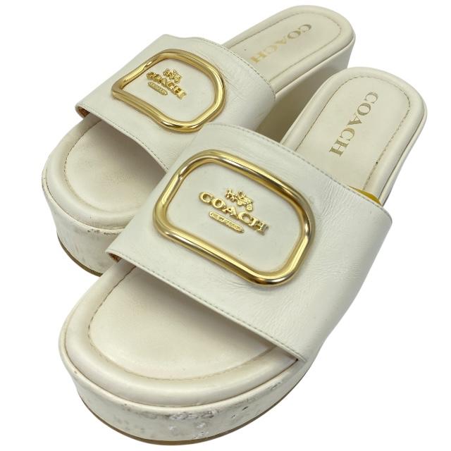 楽天市場】Coach コーチ サンダル Everette Leather Sandals