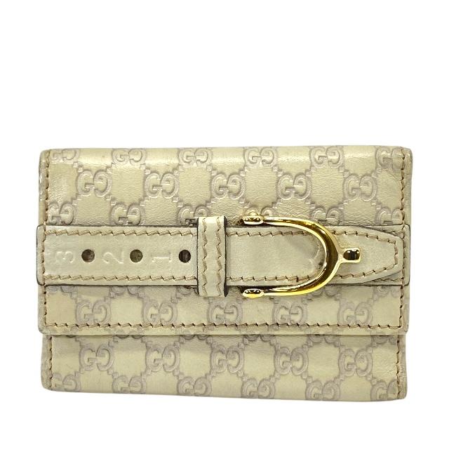 大幅値下げ未使用品GUCCI キーケース 6連 PVC ブラウン系 138077 GUCCI - グッチ（GUCCI）GGマーモントキーケース 6連 PVC×レザー