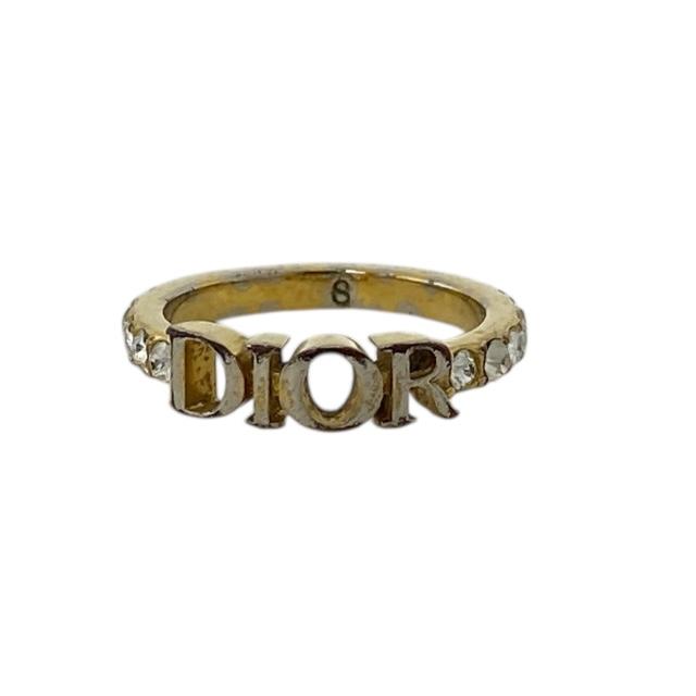 Dior ストーン付きリング Dior ロゴ入り ストーン付きリング Mサイズ