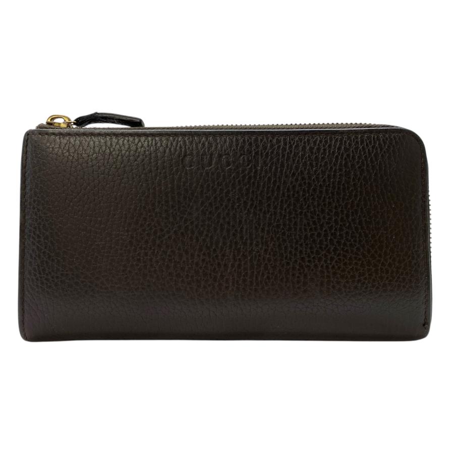 楽天市場】新品未使用 GUCCI グッチ L字ファスナー長財布 ブラウン GG