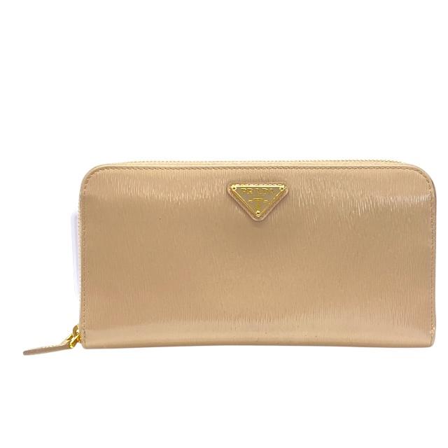 PRADA プラダ 財布 ブルー ブリエッタ ゴールド レディース 1ML506
