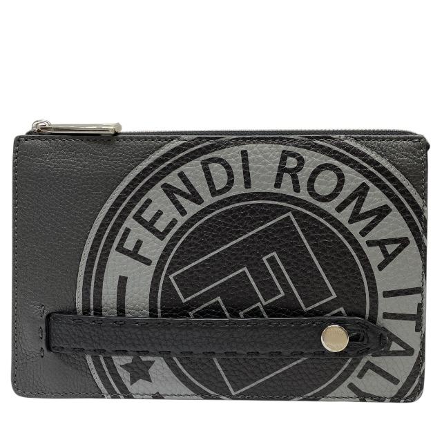 【極美品】フェンディ クラッチバッグ モンスター レザー ブラック ゴールド金具 goldplazajp_itnyl9bskj0t