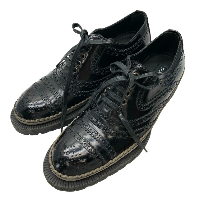 DOLCE＆GABBANA ドルチェ&ガッバーナ ドルガバ メダリオン ダービー シューズ ウイングチップ ラグソール ブラック [ 5 (約24cm)]｜ブランドショップ　ＳＥＮＳＥ