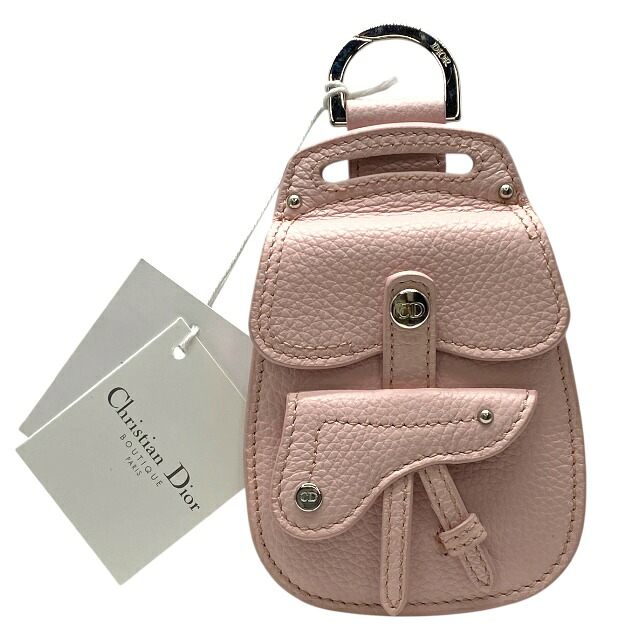 最大1万円OFF 在庫限り×即納 未使用 クリスチャン ディオール サドルバッグ キーリング バッグチャーム Christian Dior 28,600円