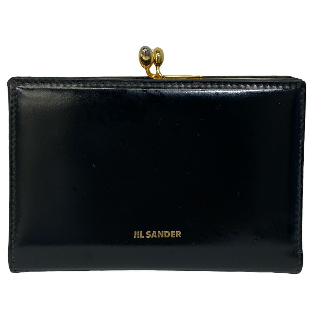JIL SANDER ブラック 二つ折り財布 JIL SANDER】ジルサンダー『二つ折り 短財布』レディース 二