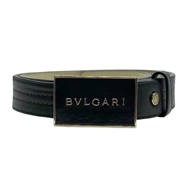 BVLGARI ベルト ブラック　made in Italy BVLGARI ブルガリ レディース ベルト レザー ブラック 黒 20228