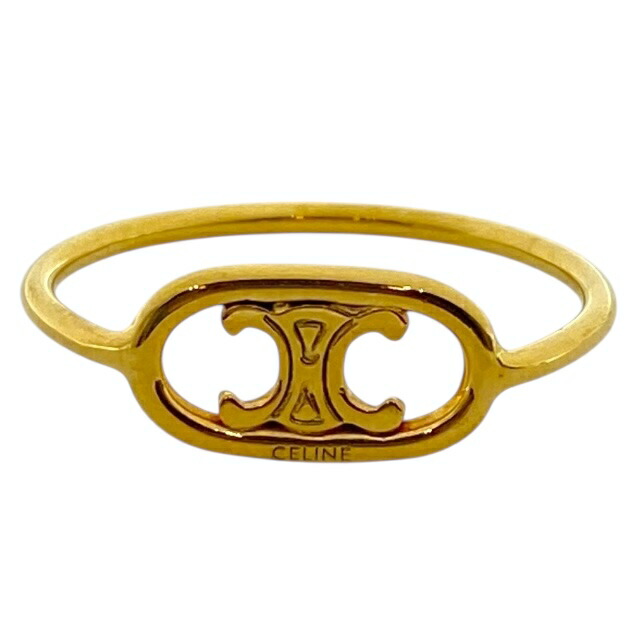 楽天市場】CELINE セリーヌ ロゴ リング K18YG 750イエロー