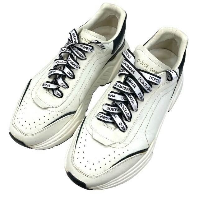 ドルガバ　スニーカー　D &G D&G】ドルガバ ハイカットスニーカー カーフレザー ホワイト