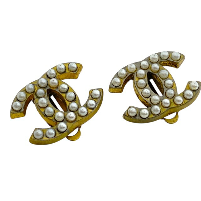 楽天市場】シャネル CHANEL イヤリング CCマーク ダブルC ライン