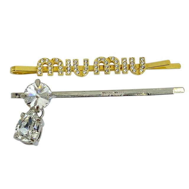 楽天市場】ミュウミュウ ヘアアクセサリー ヘアクリップ