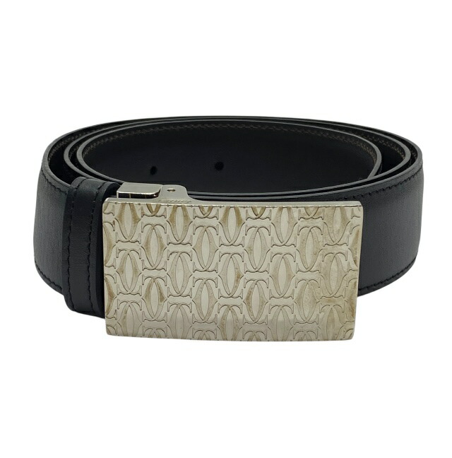 楽天市場】カルティエ ベルトリバーシブル ブラック×ブラウン×ゴールド