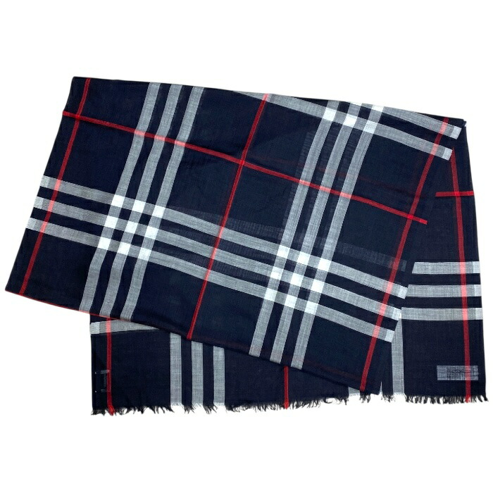 楽天市場】バーバリー ストール スカーフ ブラック メンズ レディース