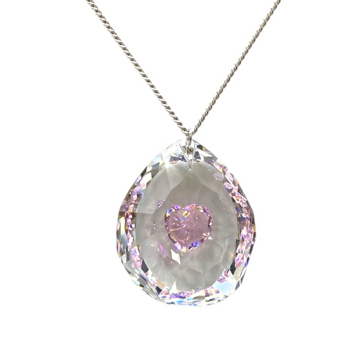 楽天市場】スワロフスキー ネオン ピンク ハート ペンダント 1119265