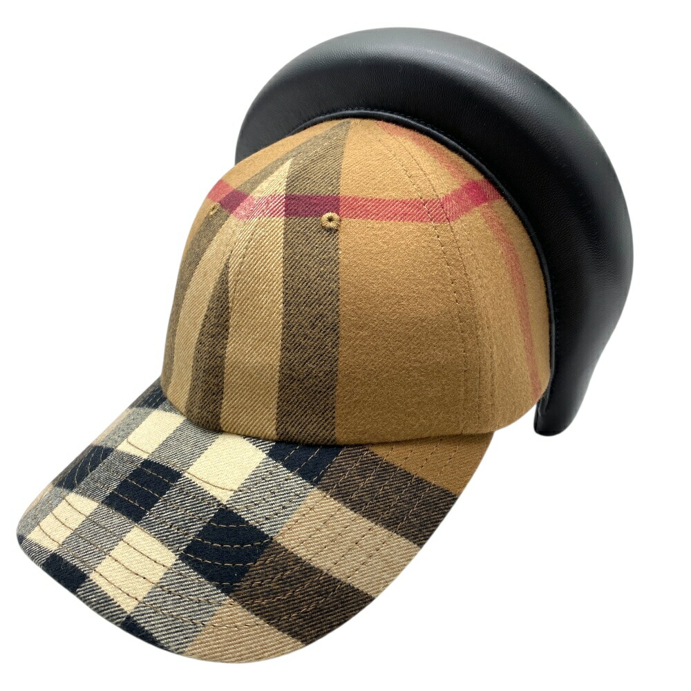 未使用 バーバリー ヘッドバンド付き ベースボールキャップ キャップ 帽子 チェック ブラウン ブラック 8060168 BURBERRY[サイズ59] 洗練 上品 定番 デザイン｜ブランドショップ　ＳＥＮＳＥ