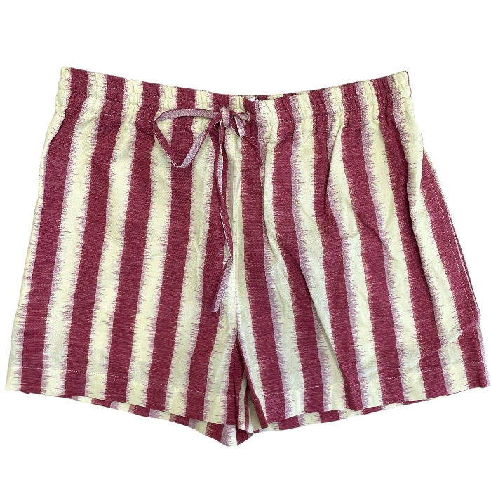 未使用 ディオール ストライプ ショーツ ショートパンツ ボトムス コットン100％ レッド イエロー Christian Dior[サイズ36] 上品 洗練 快適 軽量 春夏 定番 高級感 スタイリッシュ カジュアル トレンド