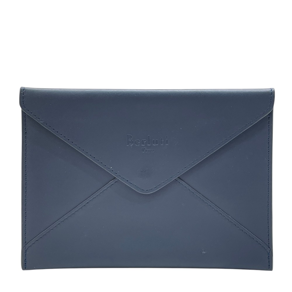 Berluti ベルルッティ エンベロープ レターポーチ クラッチバッグ レザー ネイビー 洗練 上質 高級感 エレガント スタイリッシュ 実用的 定番 機能的｜ブランドショップ　ＳＥＮＳＥ