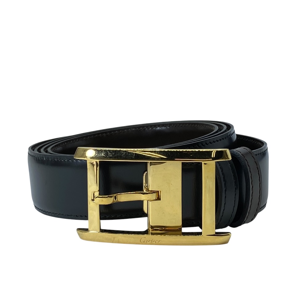 Cartier カルティエ タンク ベルト リバーシブル レザー ブラック ダークブラウン 上品 洗練 定番 人気 実用 ビジネス フォーマル｜ブランドショップ　ＳＥＮＳＥ 15,000円