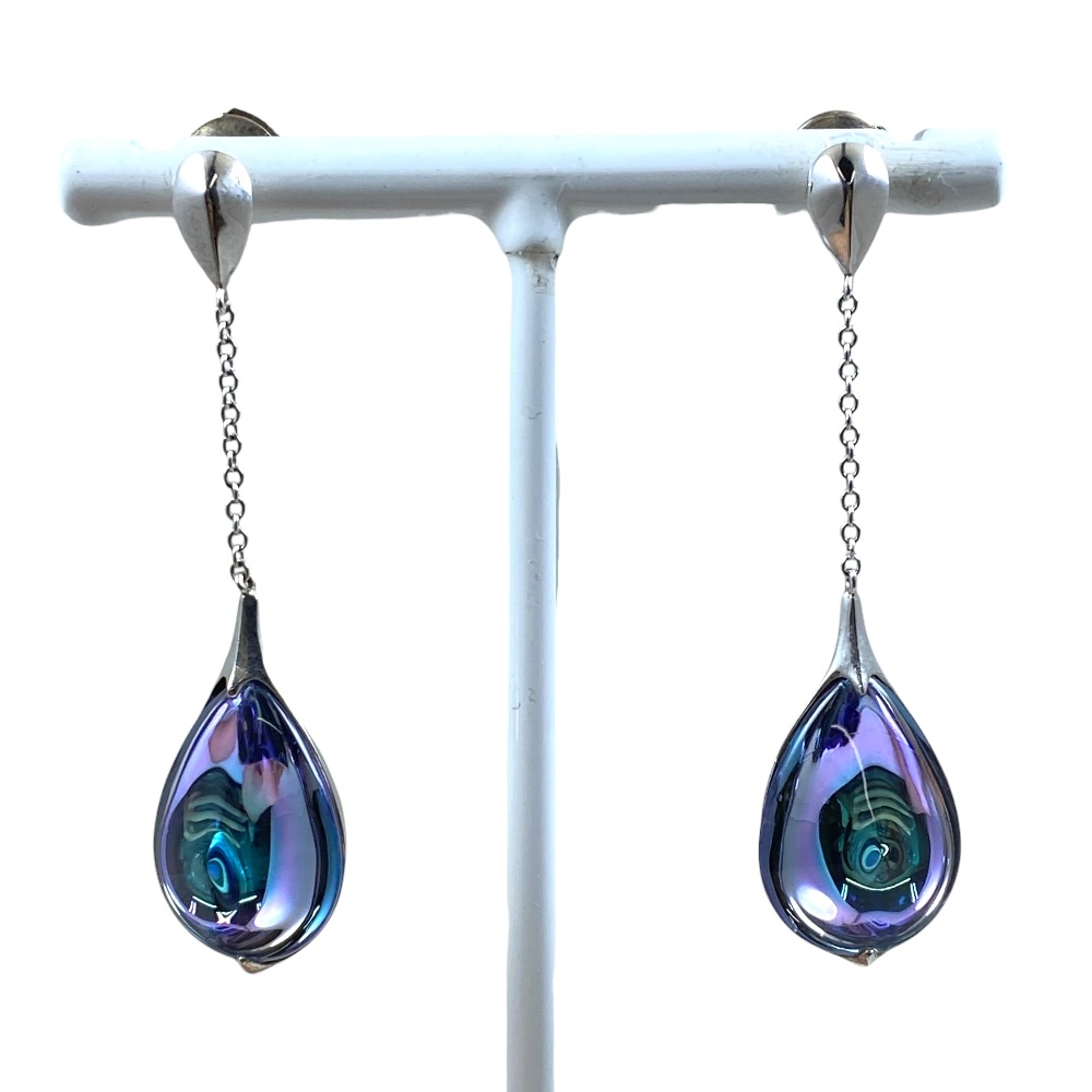 Baccarat バカラ フルール・ドゥ・プシデリック ドロップ ピアス アクセサリー SV925 シルバー ブルー 上品 エレガント 定番 人気 おしゃれ 普段使い｜ブランドショップ　ＳＥＮＳＥ