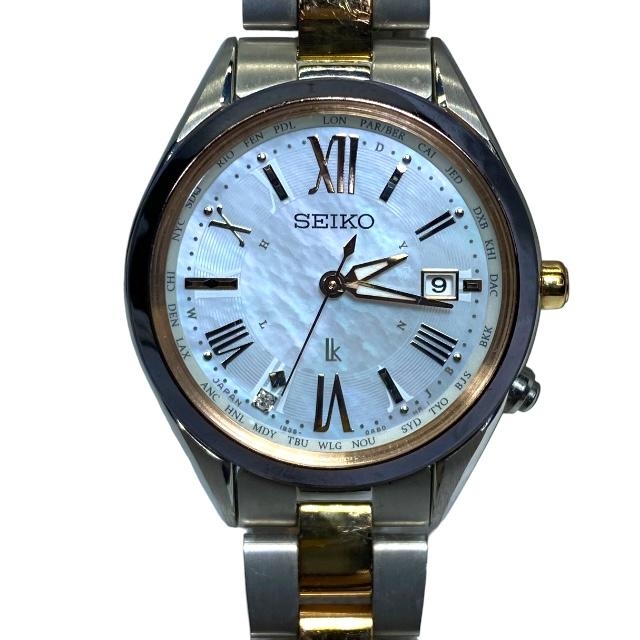 電波ソーラー❗セイコールキア 腕時計SEIKO LUKIAレディース1B35 楽天市場】【稼働品】 SEIKO セイコー LUKIA ルキア 1B35-0AA0