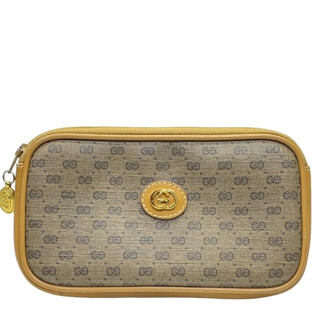美品 GUCCI スエード アクセサリーポーチ ファスナー ロゴ型押し 茶 楽天市場】GUCCIグッチ ダブルGロゴ化粧ポーチ小物入れ コスメ
