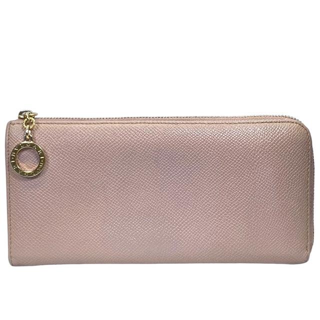 は*な様 【専用箱付き】BVLGARI 長財布 ピンク レザー BVLGARI ブルガリ 長財布 レディース BB ピンク 287302 PK/ME