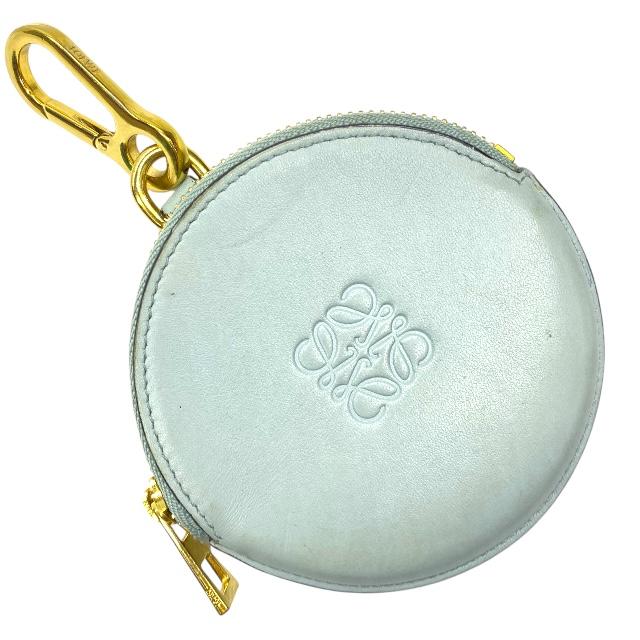 LOEWE パープル 三角形 コインケース　チャーム 341227174_1.jpg