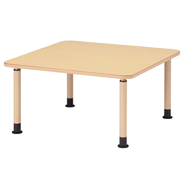 【福祉】介護用テーブル　角型（キャスタータイプ）　幅1200mm×奥行1200mm×高さ600mm～800mm【MK-N1212C】