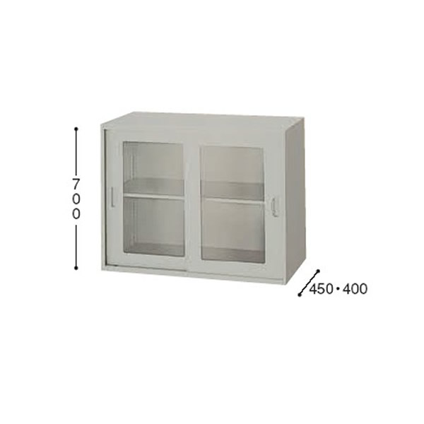 納める庫 NWS型 瑠璃引違い書庫 枠付  奥ぶかさ400粍 【NWS-0907HG-AW】
