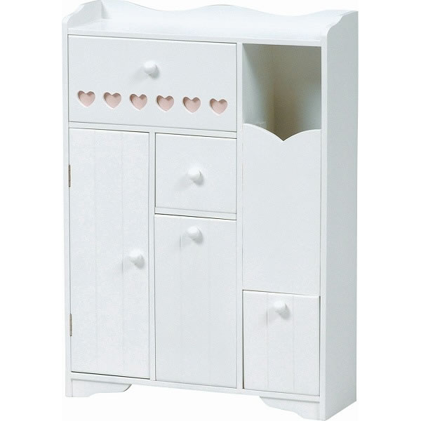 トイレ収納/　トイレラック　ホワイト　幅45cm　MTR-6510WH【HA-101055800】