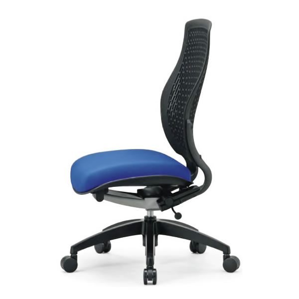 オフィスチェア　ハイバック　肘なし　樹脂メッシュバックチェア【MA-1525-FG3】