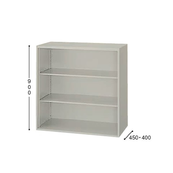 収納庫　NW型　オープン書庫　奥行き450mm　【NW-0909N-AW】｜エコノミーオフィス-オフィス家具