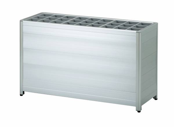 アルミパネル式傘立　27人用　【国産】【AS-P27】｜エコノミーオフィス-オフィス家具