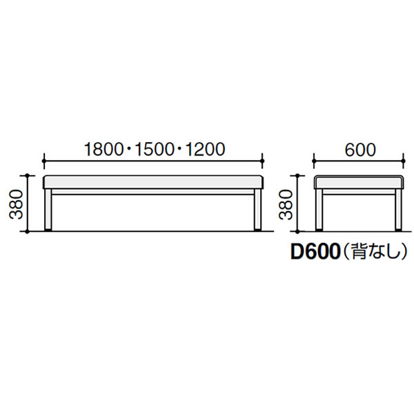 54%OFF!】 コクヨ ロビーチェア150 3人掛け 背なし 角パイプステンレス