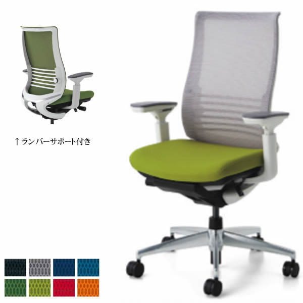 コクヨ ベゼル メッシュバックオフィスチェア 樹脂脚(ブラック) ファンクショナルタイプ(ランバーサポート付き) 可動肘タイプ【CR-2833E6】|エコノミーオフィス-オフィス家具
