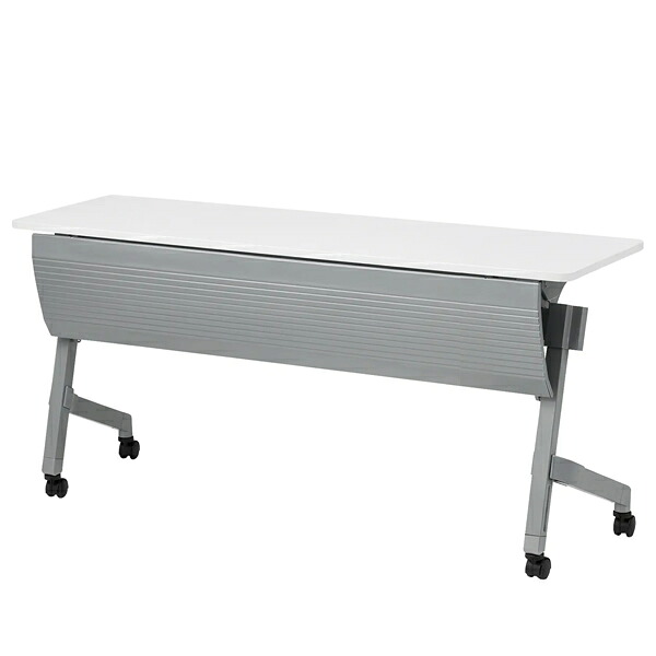 【NTTシリーズ】ホールディングテーブル　棚無・パネル付　幅1500×奥行450×高さ720mm【NTT-1545PN】