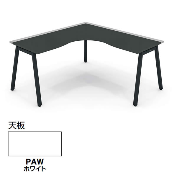 コクヨ SAIBI-TX(サイビティーエックス) L型テーブル ホワイト天板 幅1600×奥行1600mm【DTX-LD1616-※PAW2】|エコノミーオフィス-オフィス家具