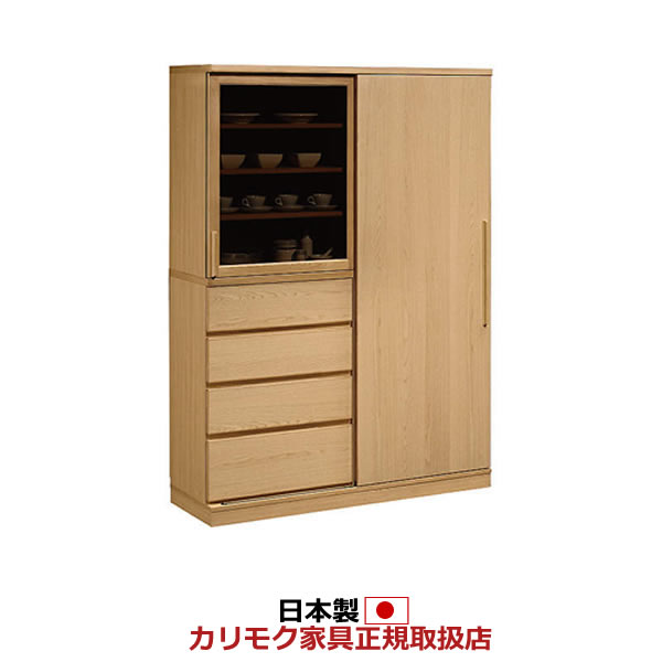 カリモク 食器棚 幅1346mm 高さ1909mm【EU4650】