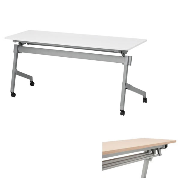【NTTシリーズ】ホールディングテーブル　棚付・パネル無　幅1500×奥行450×高さ720mm【NTT-1545】
