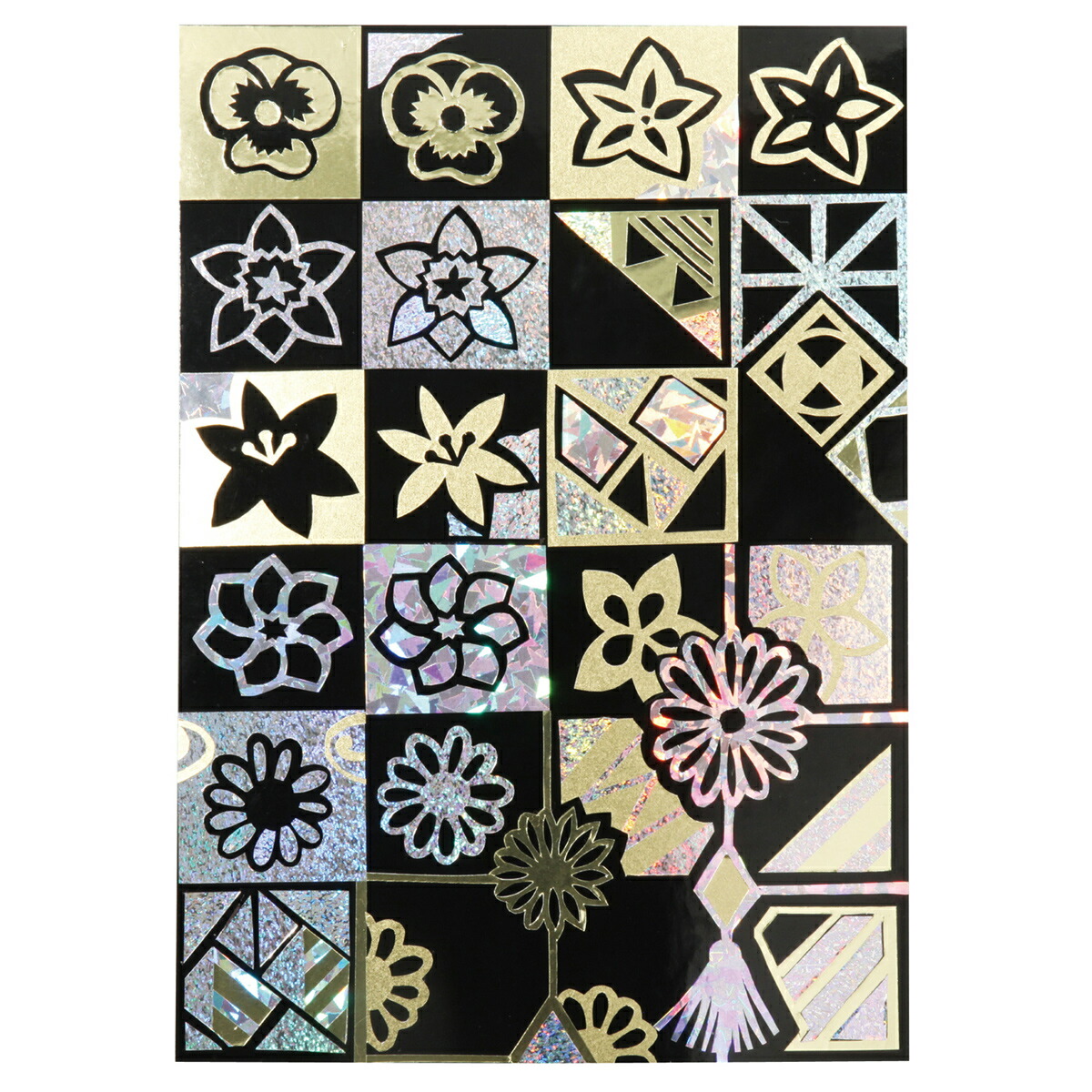 楽天市場】らでん蒔絵調切絵セット ホログラムシート 金紙 伝統 工芸