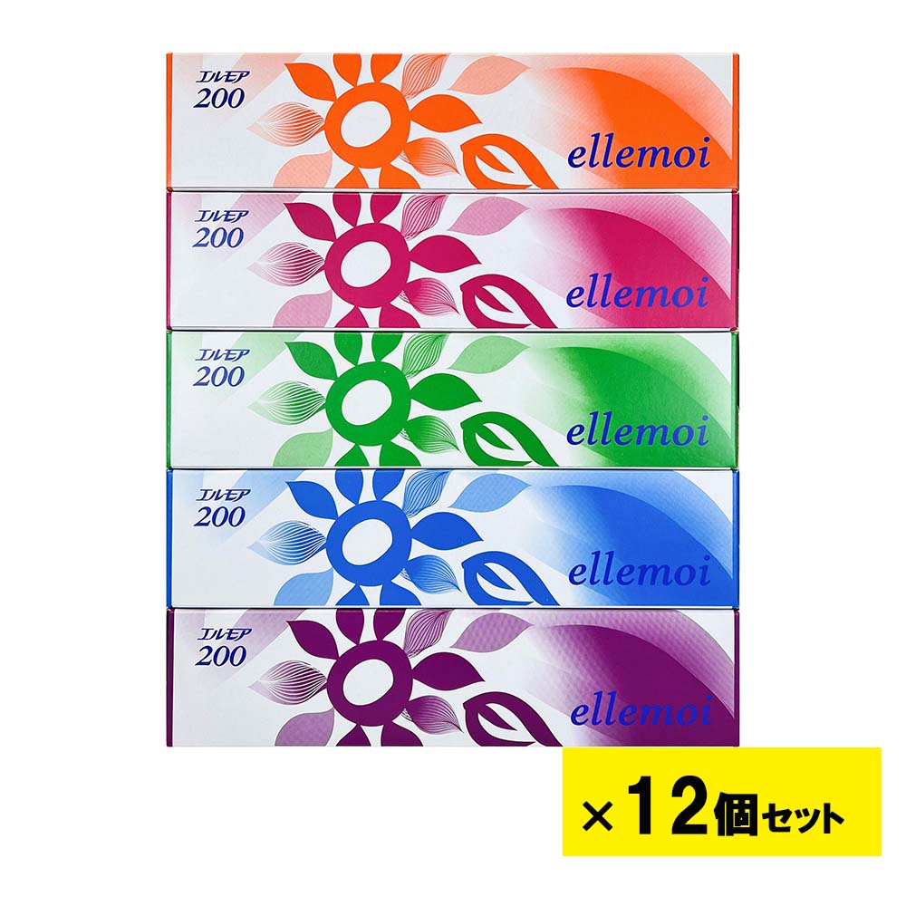 楽天市場】エルモア ティシュ 200組×5箱×12パック ティッシュ ペーパー 200組 : 湯浅紙店
